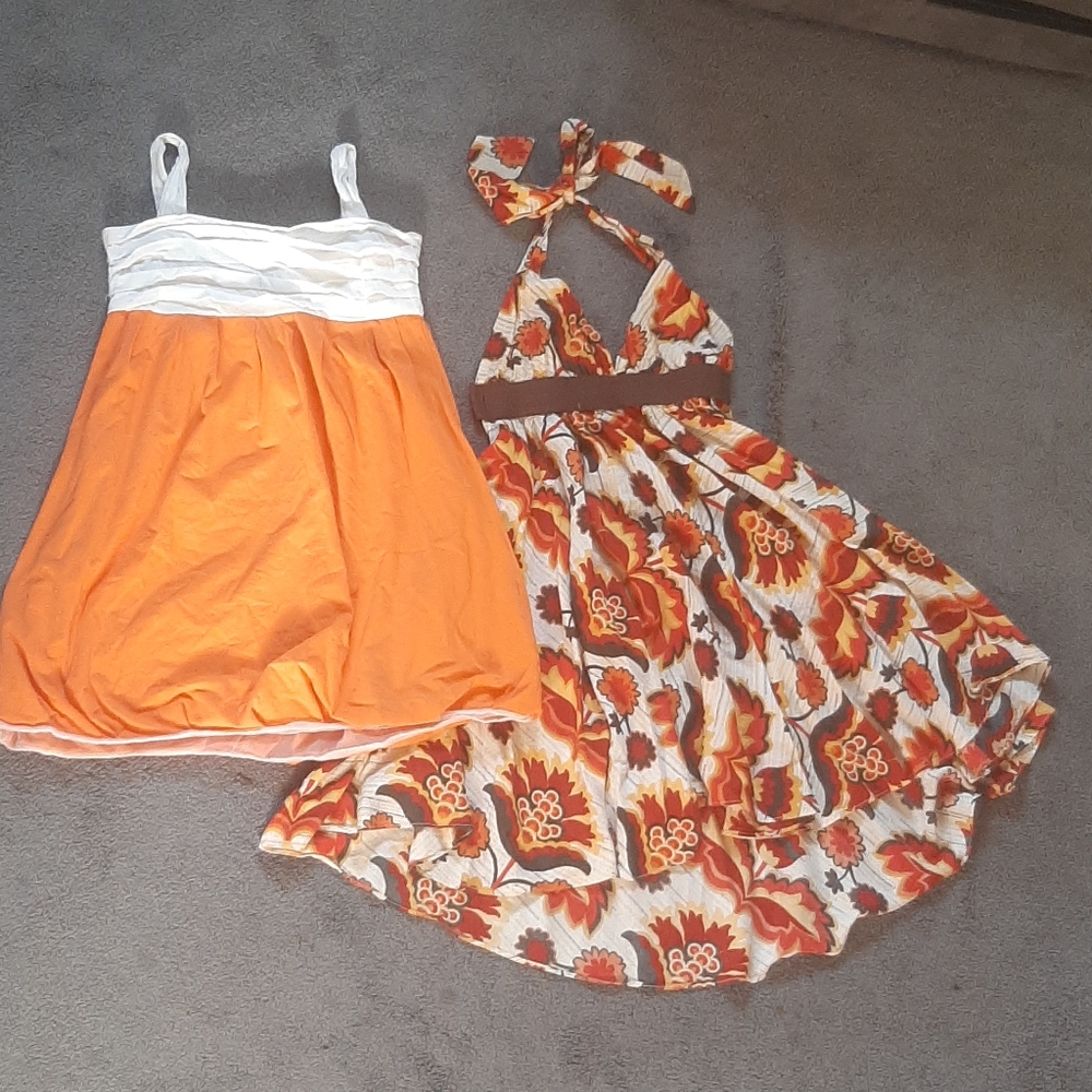 (2) Fall colored Dresses